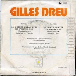 [Pochette de Au mois de mai, au mois de l’amour (Gilles DREU) - verso]