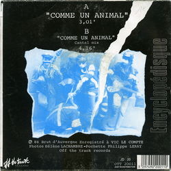 [Pochette de Comme un animal (BRUT D’AUVERGNE) - verso]