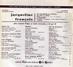 [Pochette de Les lavandires du Portugal (Jacqueline FRANOIS) - verso]