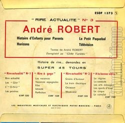 [Pochette de Rire Actualit N3 (Andr ROBERT) - verso]