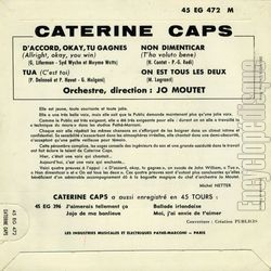 [Pochette de Tua (Caterine CAPS) - verso]