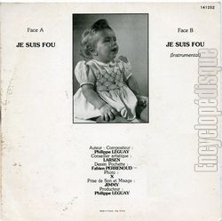 [Pochette de Je suis fou (Philippe LEGUAY) - verso]