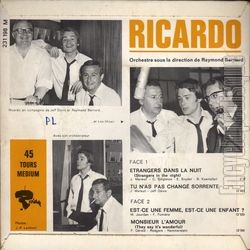 [Pochette de trangers dans la nuit (RICARDO) - verso]