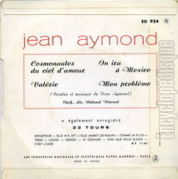 [Pochette de Cosmonautes du ciel d’amour (Jean AYMOND) - verso]