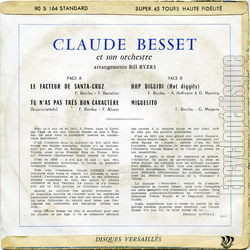 [Pochette de Le facteur de Santa-Cruz (Claude BESSET) - verso]