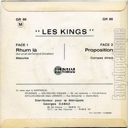 [Pochette de Rhum l (Les KING’S) - verso]