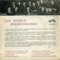 [Pochette de Encore un p’tit verre de vin (Les JOYEUX BOURGUIGNONS) - verso]