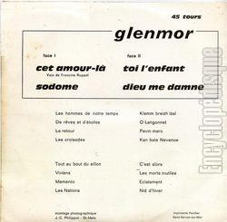 [Pochette de Cet amour-l (GLENMOR) - verso]