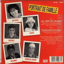 [Pochette de Les Zippopotames (PORTRAIT DE FAMILLE) - verso]