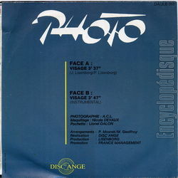 [Pochette de Visage (PHOTO) - verso]