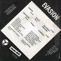 [Pochette de Existe (VASION (2)) - verso]