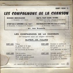 [Pochette de Ronde Mexicaine (Les COMPAGNONS DE LA CHANSON) - verso]