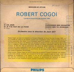 [Pochette de Si un jour (Robert COGOI) - verso]