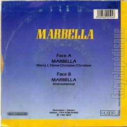 [Pochette de Marbella (MARBELLA) - verso]