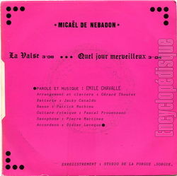 [Pochette de La valse (Mical de NBADON) - verso]