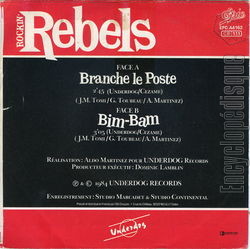 [Pochette de Branche le poste (ROCKIN’ REBELS) - verso]