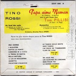 [Pochette de Papa aime Maman (Tino ROSSI) - verso]