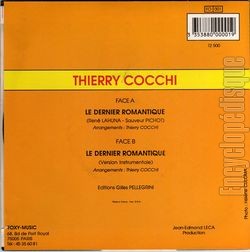 [Pochette de Le dernier romantique (Thierry COCCHI) - verso]