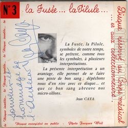 [Pochette de Le disque insolite n3 (Jean CAYA) - verso]