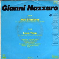 [Pochette de Mes blessures (Gianni NAZZARO) - verso]