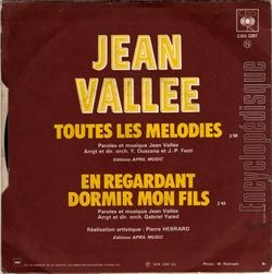 [Pochette de Toutes les mlodies (Jean VALLE) - verso]