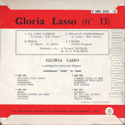 [Pochette de a, c’est l’amour (Gloria LASSO) - verso]