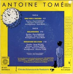 [Pochette de Unis vers l’univers (Antoine TOM) - verso]