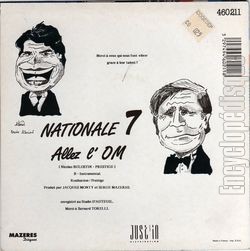 [Pochette de Allez l’OM (NATIONALE 7) - verso]