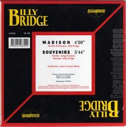 [Pochette de Madison (Billy BRIDGE) - verso]