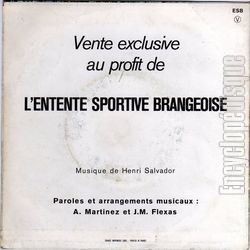 [Pochette de Allez les bleus ! (ENTENTE SPORTIVE BRANGEOISE) - verso]