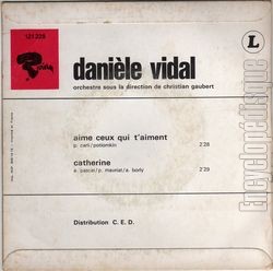 [Pochette de Aime ceux qui t’aiment (Danile VIDAL) - verso]