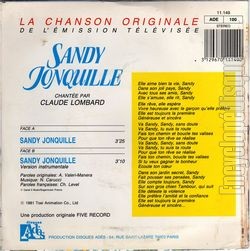 [Pochette de Sandy Jonquille (T.V. (Tlvision)) - verso]