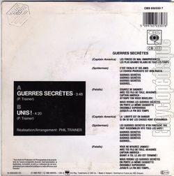 [Pochette de Guerres secrtes (Les SUPER HROS MARVEL) - verso]