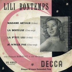 [Pochette de Madame Arthur (Lili BONTEMPS)]