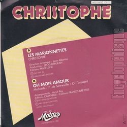 [Pochette de Les marionnettes (CHRISTOPHE) - verso]