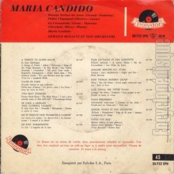 [Pochette de Buenas noches mi amor (Maria CANDIDO) - verso]