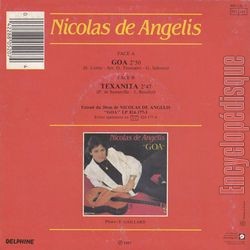 [Pochette de Goa (Nicolas DE ANGELIS) - verso]