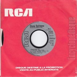 [Pochette de Rockeuse (promo) (Diane DUFRESNE) - verso]