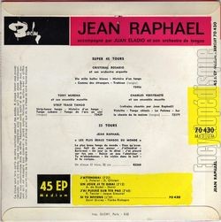 [Pochette de J’attendrai (Jean RAPHAL) - verso]