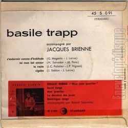 [Pochette de S’endormir comme d’habitude (Basile TRAPP) - verso]