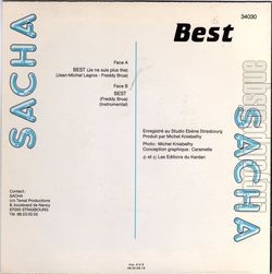 [Pochette de Best (Je ne suis plus the) (SACHA) - verso]