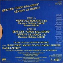 [Pochette de Que les gros salaires lvent le doigt ! (B.O.F.  Films ) - verso]