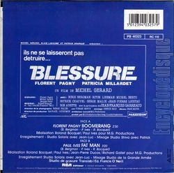 [Pochette de Blessure (B.O.F.  Films ) - verso]