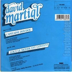 [Pochette de Capitaine Doudou (David MARTIAL) - verso]