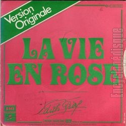 [Pochette de La vie en rose (dith PIAF) - verso]