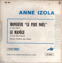 [Pochette de Monsieur le Pre Nol (Anne IZOLA) - verso]