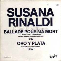 [Pochette de Ballade pour ma mort (Susana RINALDI)]