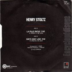 [Pochette de La fille facile (Henry STOLTZ) - verso]