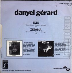 [Pochette de Elle (Danyel GRARD) - verso]