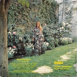 [Pochette de Jesus Bambino (DALIDA) - verso]